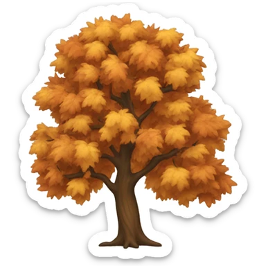 fall tree sticker