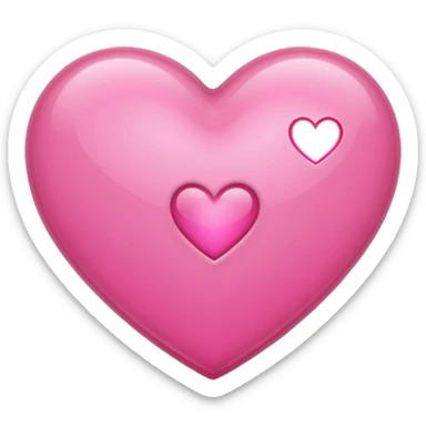Corazon rosa con la inicial v sticker