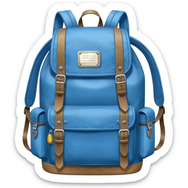 Blue backpack, Lost & Found Object. sticker