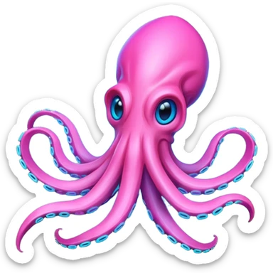 SQUID ZILLAS text sticker