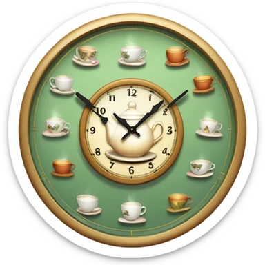 Clock dat tea sticker