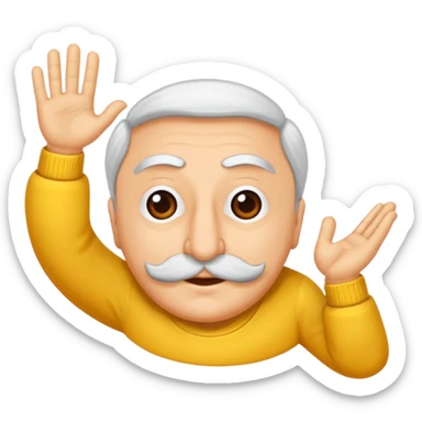 El sallayan gülen yüz  sticker