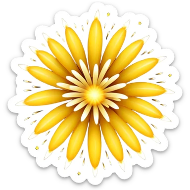 fireworks yellow sticker