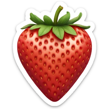 strawberry heart sticker