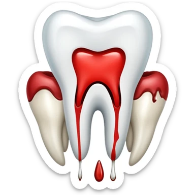 Tooth extracted sticker