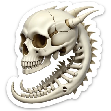 Bonenapper-Skeleton-Skull-dragon sticker