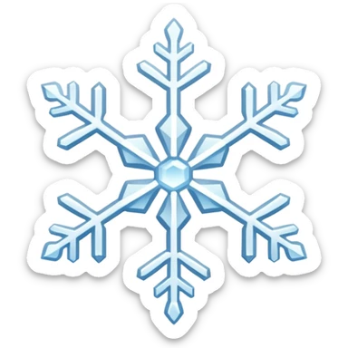 snowflake sticker