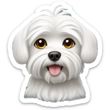 maltese dog  sticker