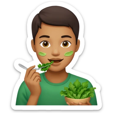 eating greens sticker