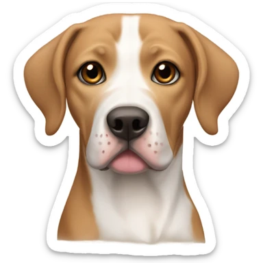 Beagle lab Pitbull tan and brown and black  sticker