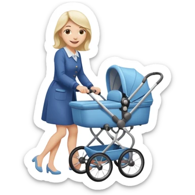 pram walk sticker
