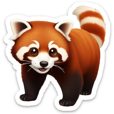 red panda sticker