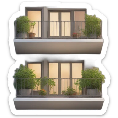 property balcony sticker
