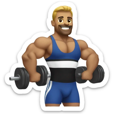 Powerlifter sticker