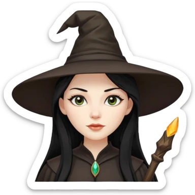 Cadı sticker