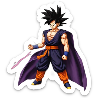Goku black ssj rose qui rigole sticker