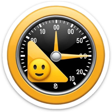 Emoji-style illustration of Speed harmonisation and hazard warning system, flat vector look, bold outlines, minimal details, no background. sticker