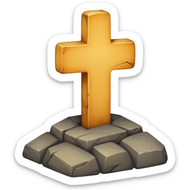 Uma cruz gótica realista sticker