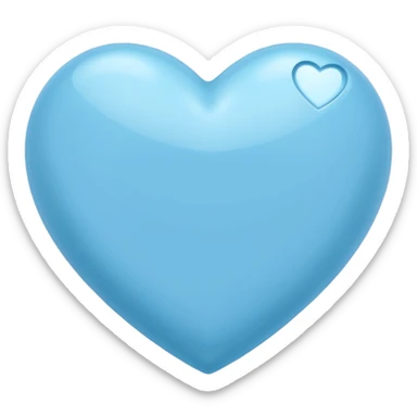 lightblue heart sticker