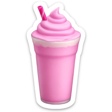 Pink milkshake  sticker