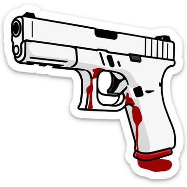 blood on my glock sticker
