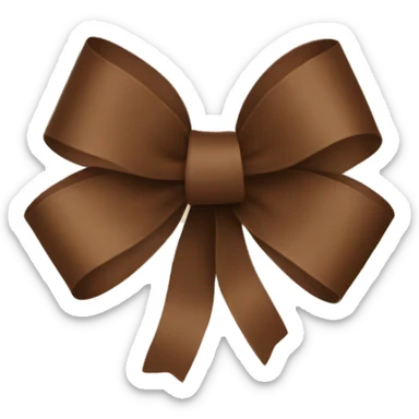 Brown ribbon  sticker