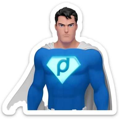 superhero sticker