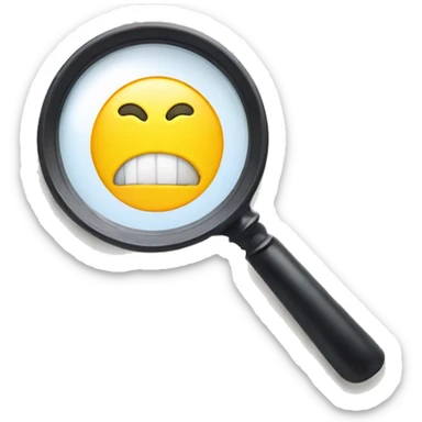 magnifying glass with a discount label sticker