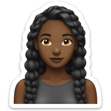 Pretty Black girlie  sticker