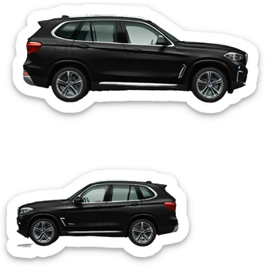 Black BMW SUV sticker
