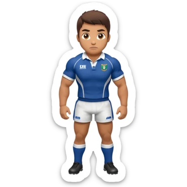 Disfraz de jugadora de rugby de cuerpo entero sticker