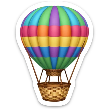 hotair balloon topdown sticker