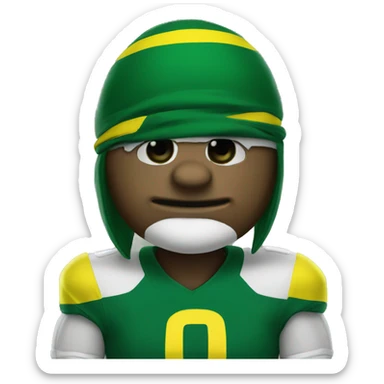 Oregon Ducks mascot sticker