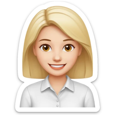 Cheif Consultant, woman, wearing white shirt sticker