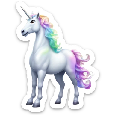 Unicorn rizzing sticker