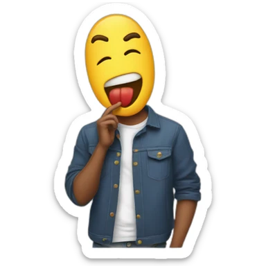 giga chad mewing sticker