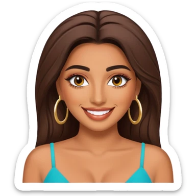 huda from love island crashout face  sticker