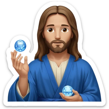 Salvator Mundi painting sticker