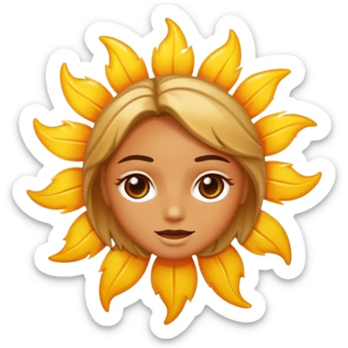 sun-kissed sticker