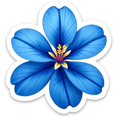 aestetic hawaian flower blue sticker