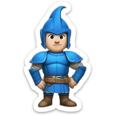 sportacus as a dwarf from dungeons and dragons sticker