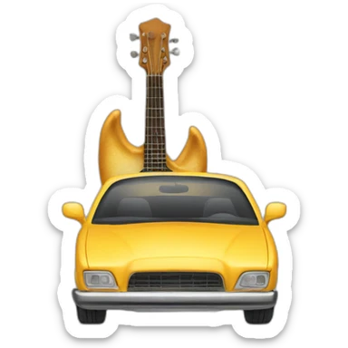 music-cat-car-money-air sticker
