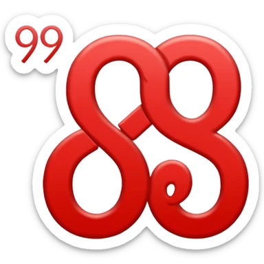 I want an image of these, numbers "999" written in red colour  sticker