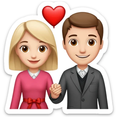 valentines day couple sticker