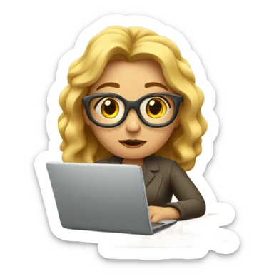 She has been writing articles all day. She has been writing articles all day. sticker