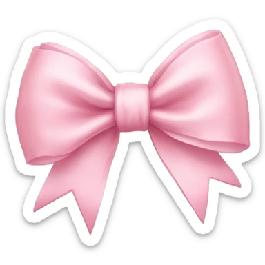 Light pink bow sticker