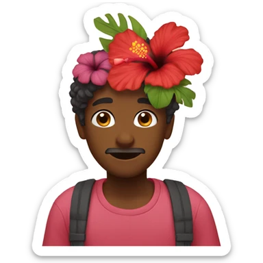 hibiscus sticker