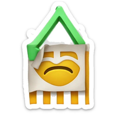 a symbol emoji from  leter G and a line crossing the letter G in 50 degree like tis letter  ₲ sticker