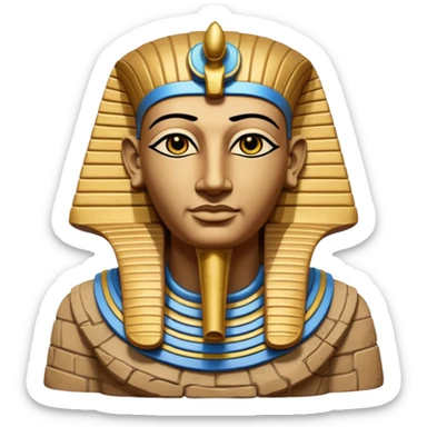 a statue of Ramses II sticker