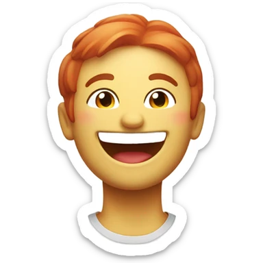 rosie cheeks smiley face sticker